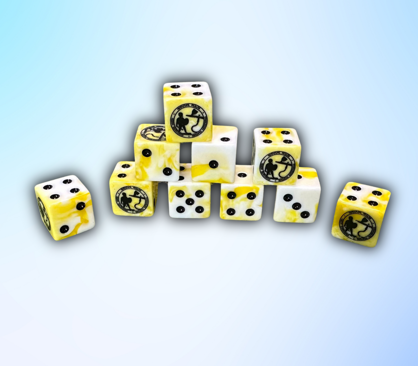 Miniature Realms Logo Dice